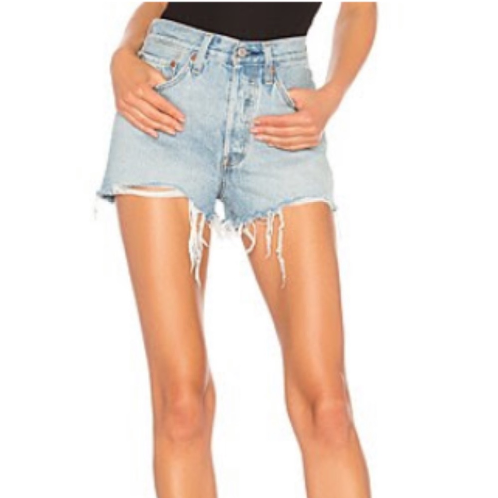 Levi’s 501 High Rise Short in Guiding Light from Revolve